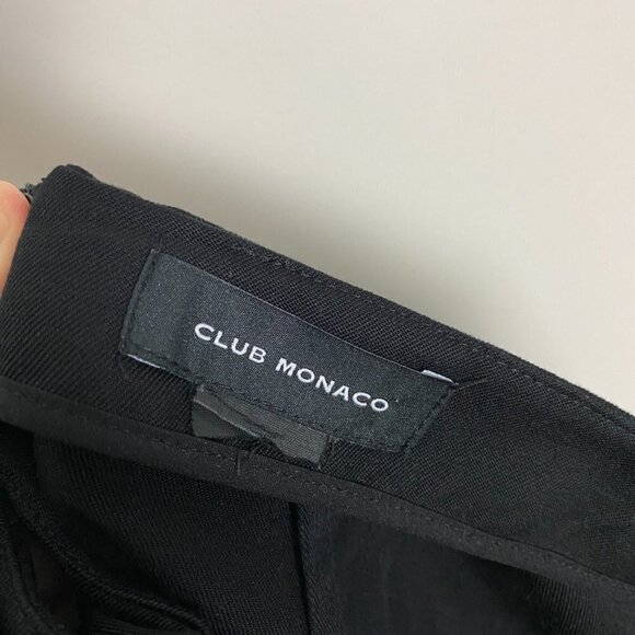 Club Monaco Double Breasted Pencil Midi Skirt Black - Picture 4 of 5